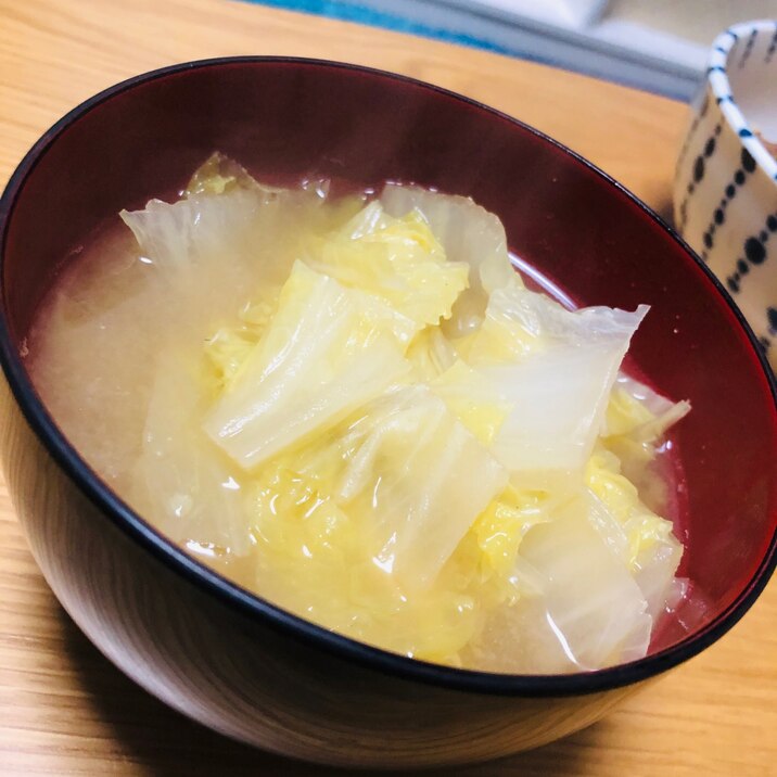 白菜の味噌汁